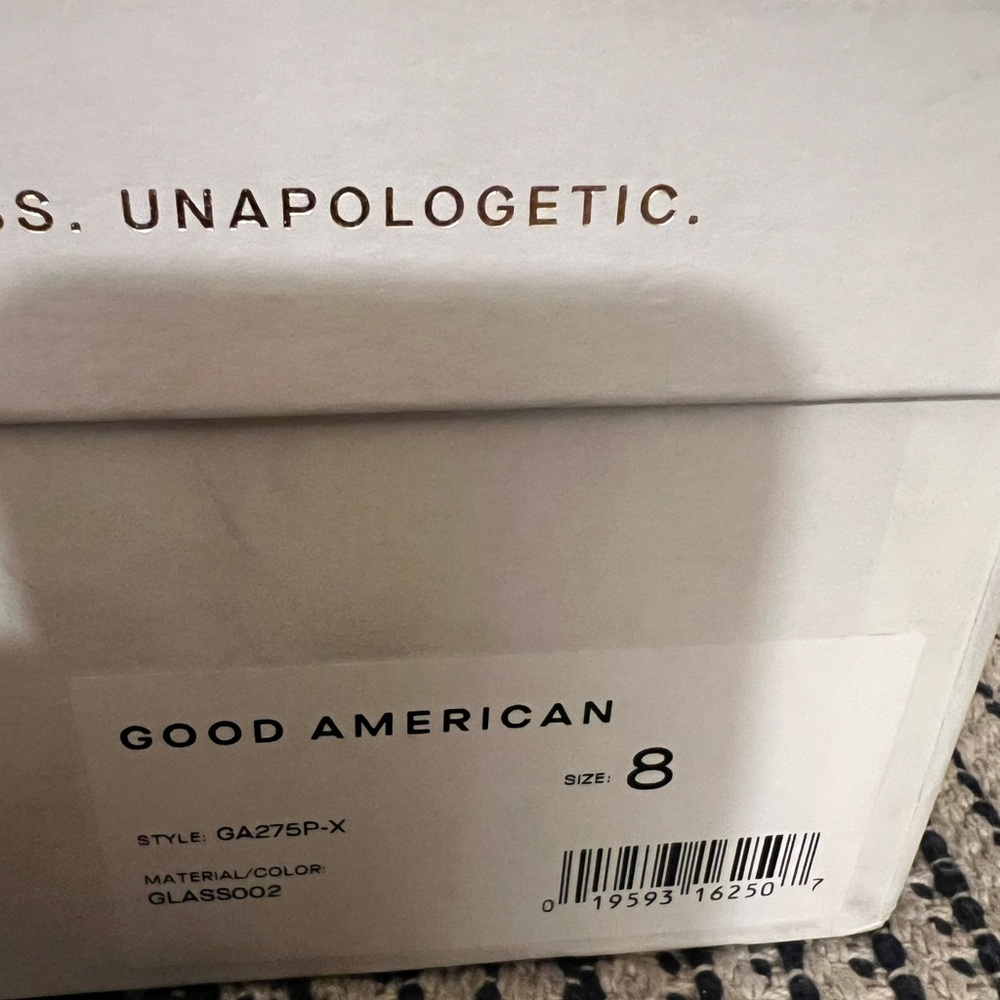 New In Box Good American Glass Cinder-F*cking-Rella Pump - Picture 14 of 14